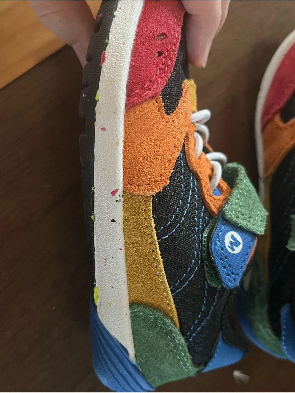 Kids Merrell Suede & Mesh sneaker toddler size 7